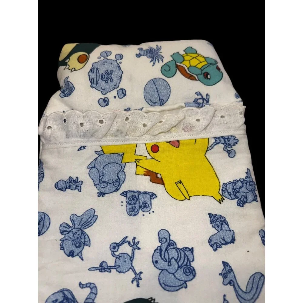 Vintage Homemade 1990s Beanie Baby/Doll Sleeping Bag Pokemon 1998 13” Long‎